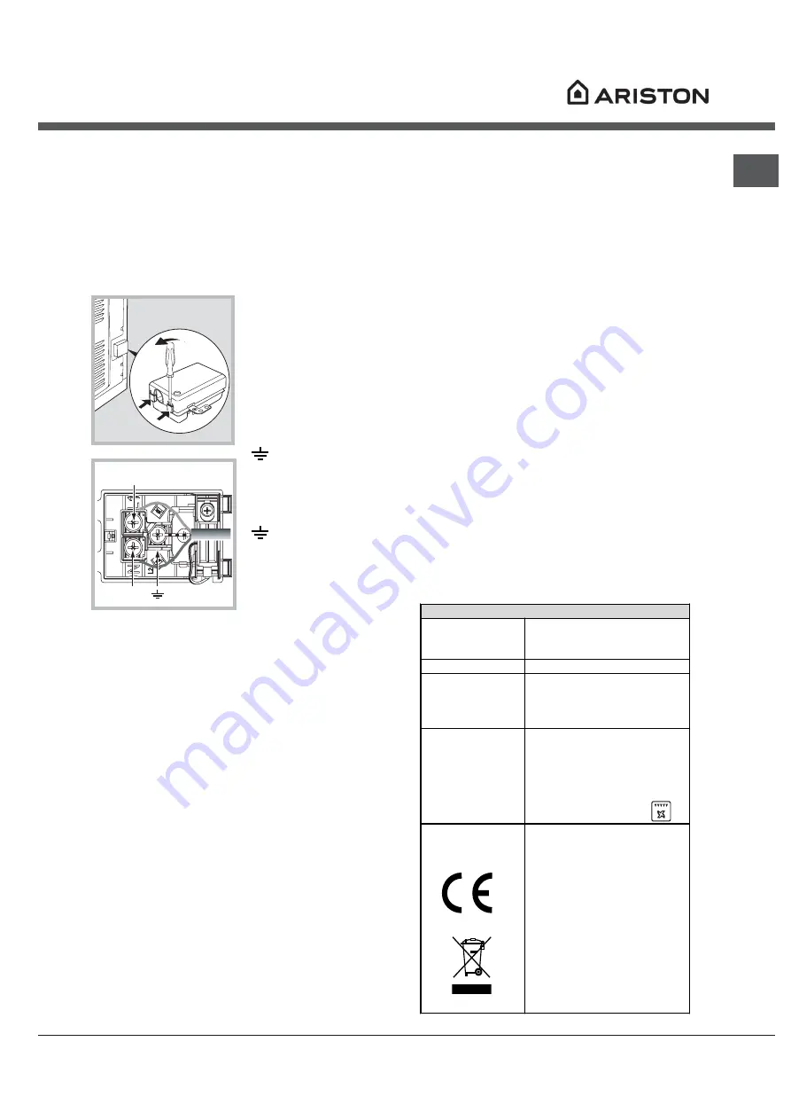 Ariston OS 99D P IX Скачать руководство пользователя страница 19