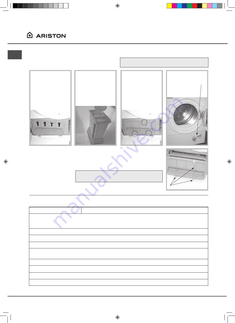 Ariston TCM80C Instruction Booklet Download Page 58