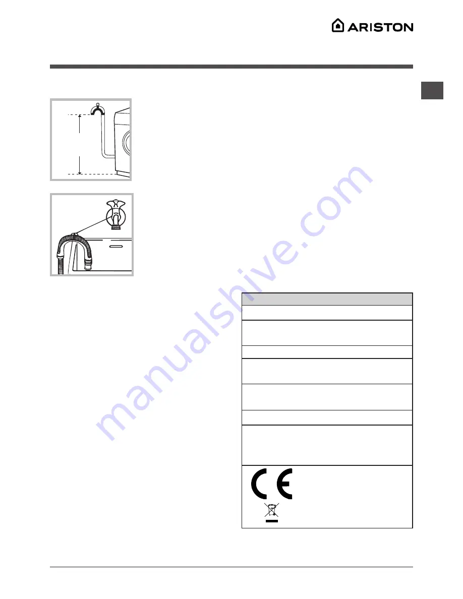 Ariston WMF 729 Instructions For Use Manual Download Page 3