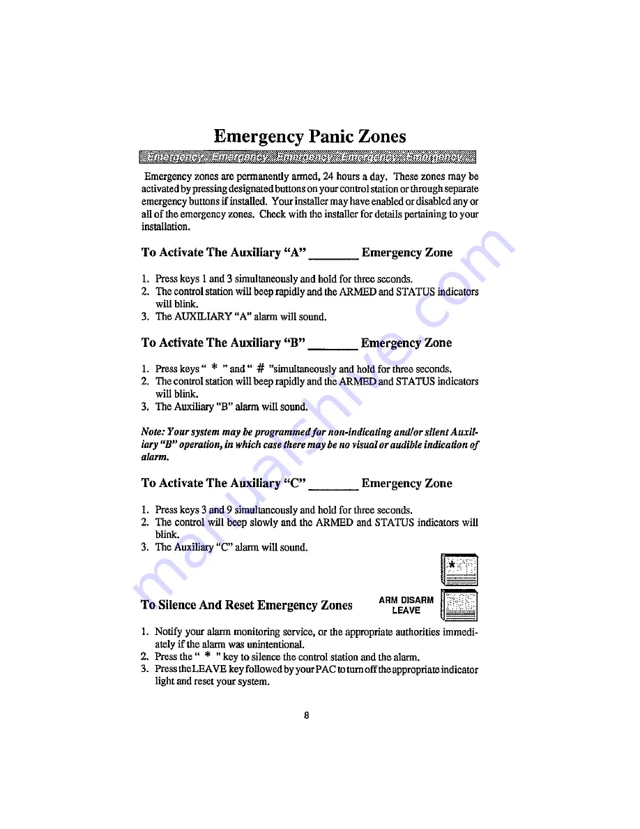 Aritech Atender CS-150 User Manual Download Page 10