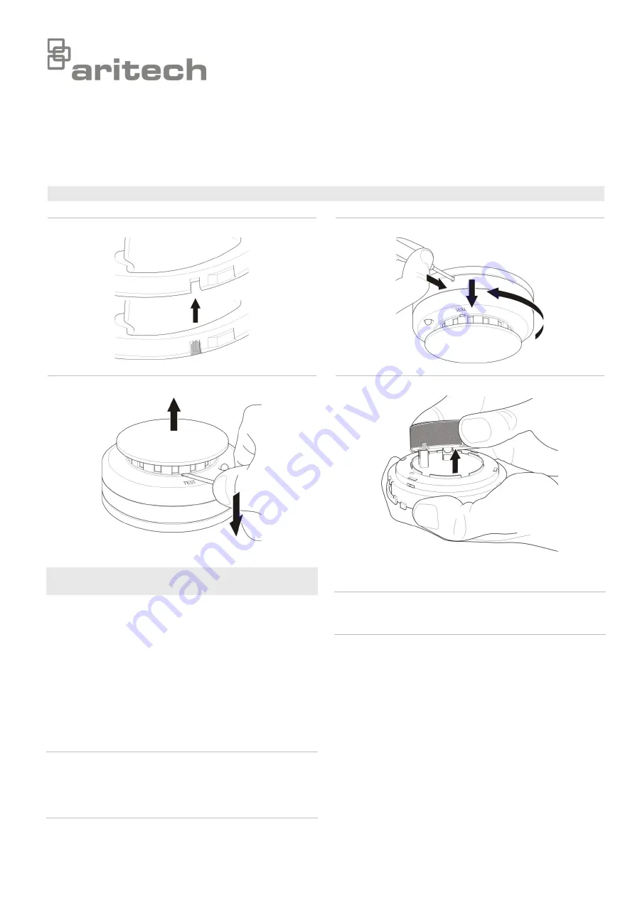 Aritech DP721RTA Installation Sheet Download Page 1