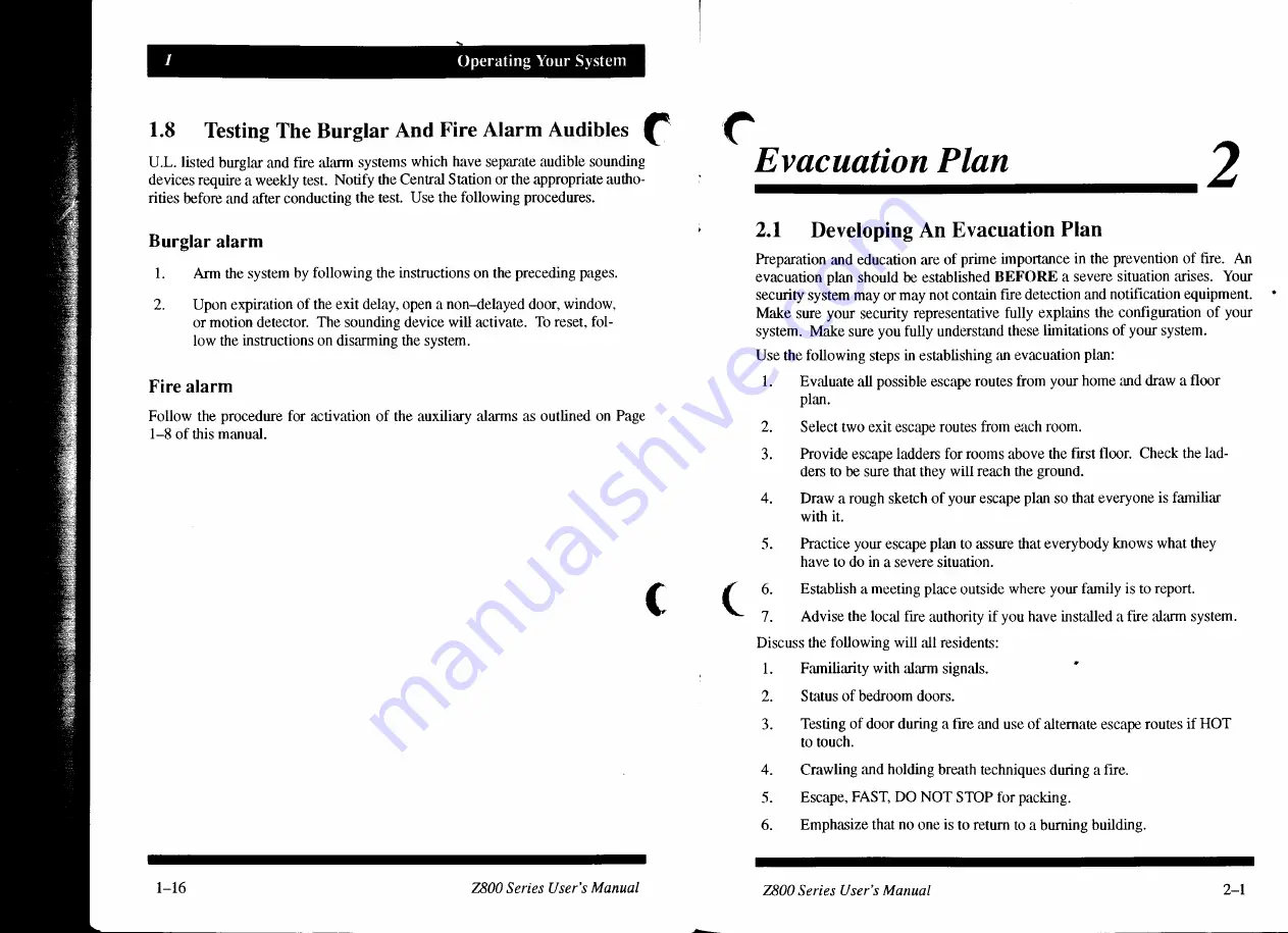 Aritech Moose Z800 User Manual Download Page 12