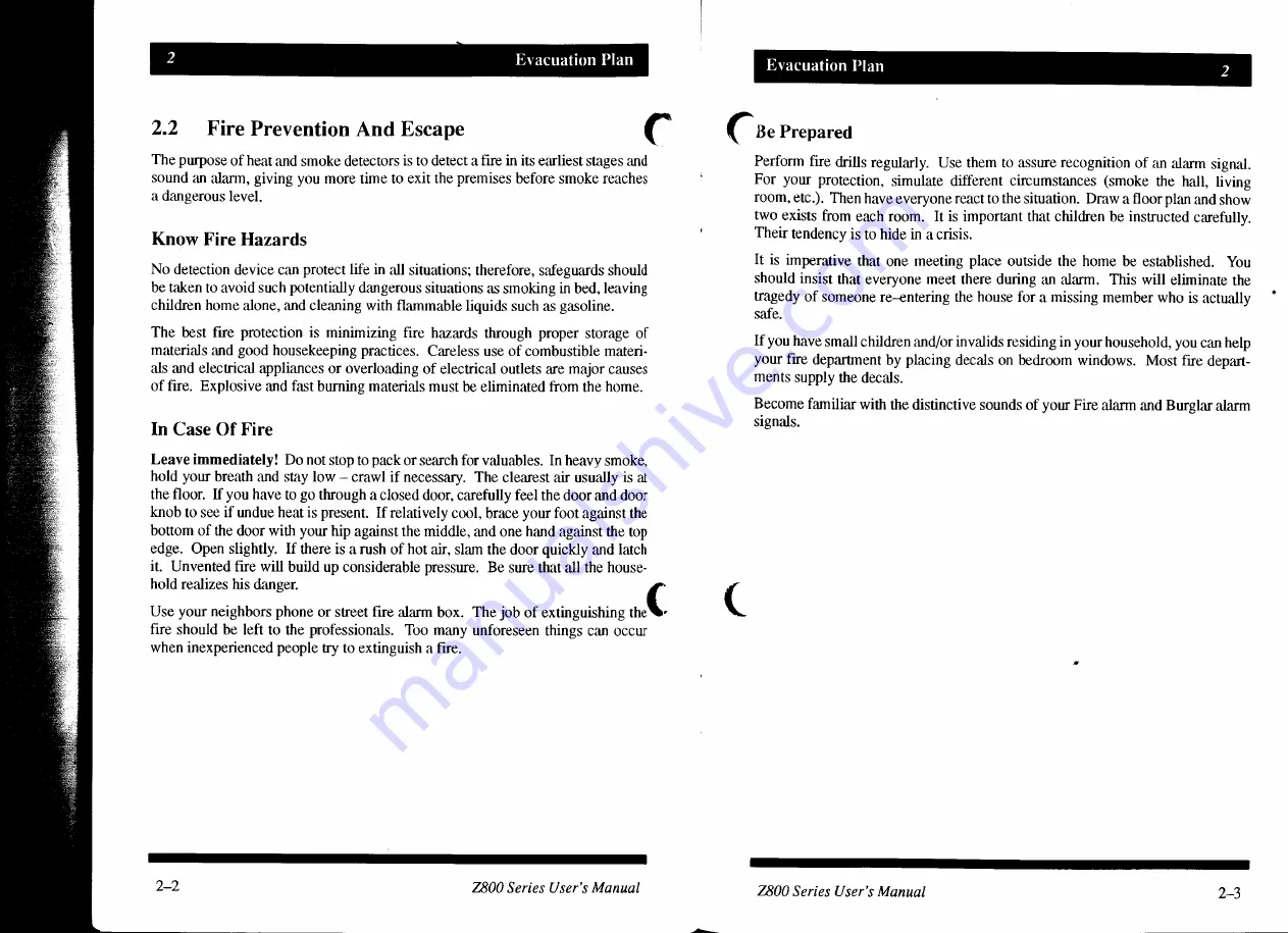 Aritech Moose Z800 User Manual Download Page 13