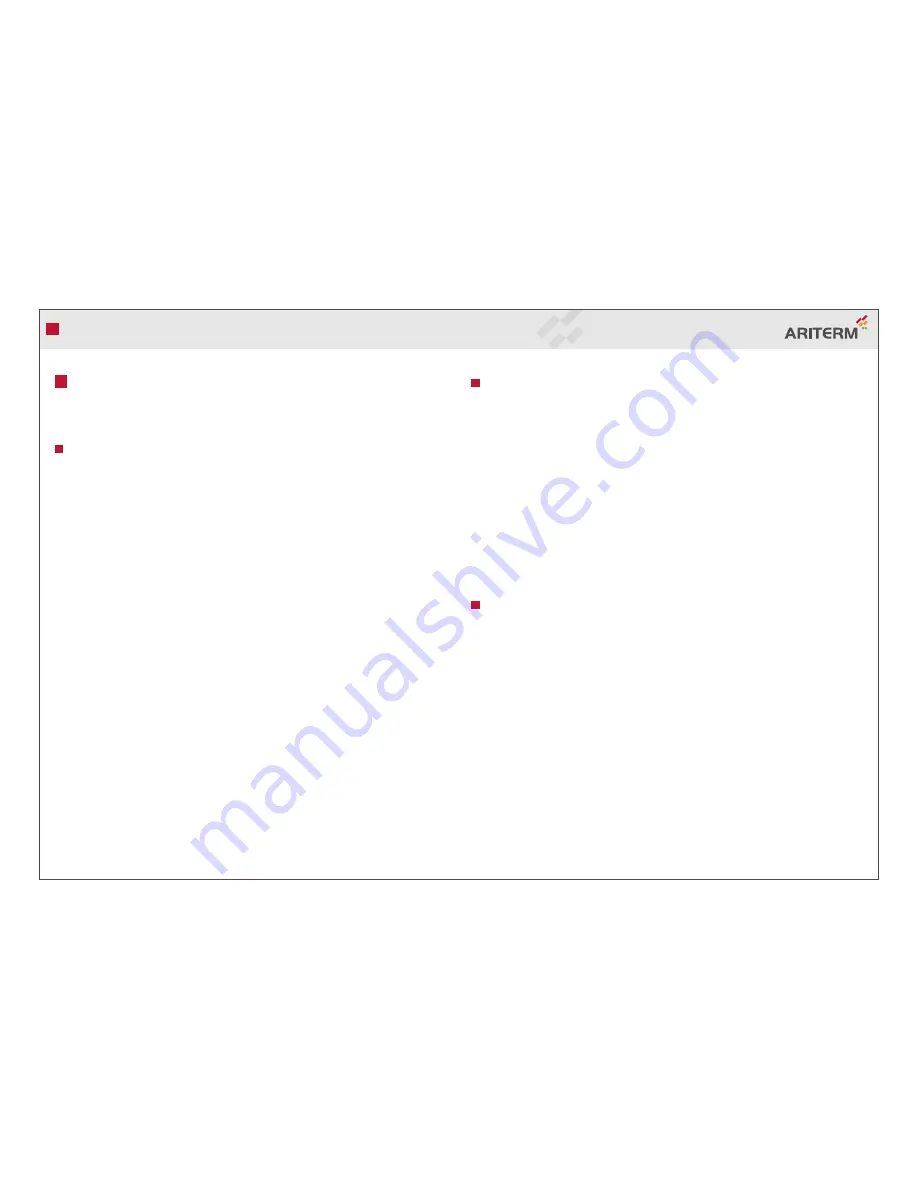 Ariterm MYSINGE Installation And Operating Instructions Manual Download Page 13