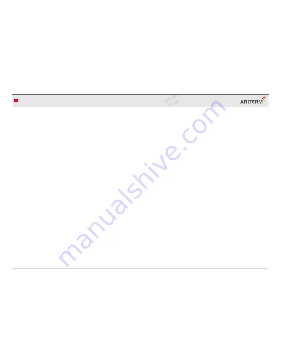 Ariterm MYSINGE Installation And Operating Instructions Manual Download Page 20