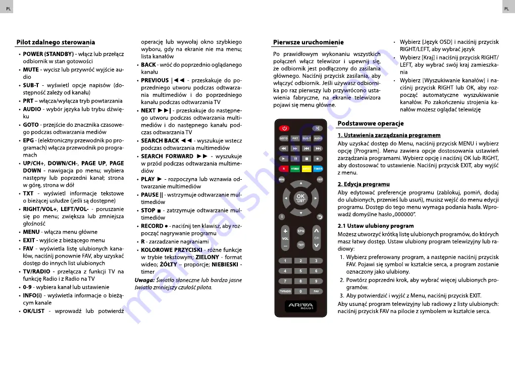 Ariva T30 User Manual Download Page 3