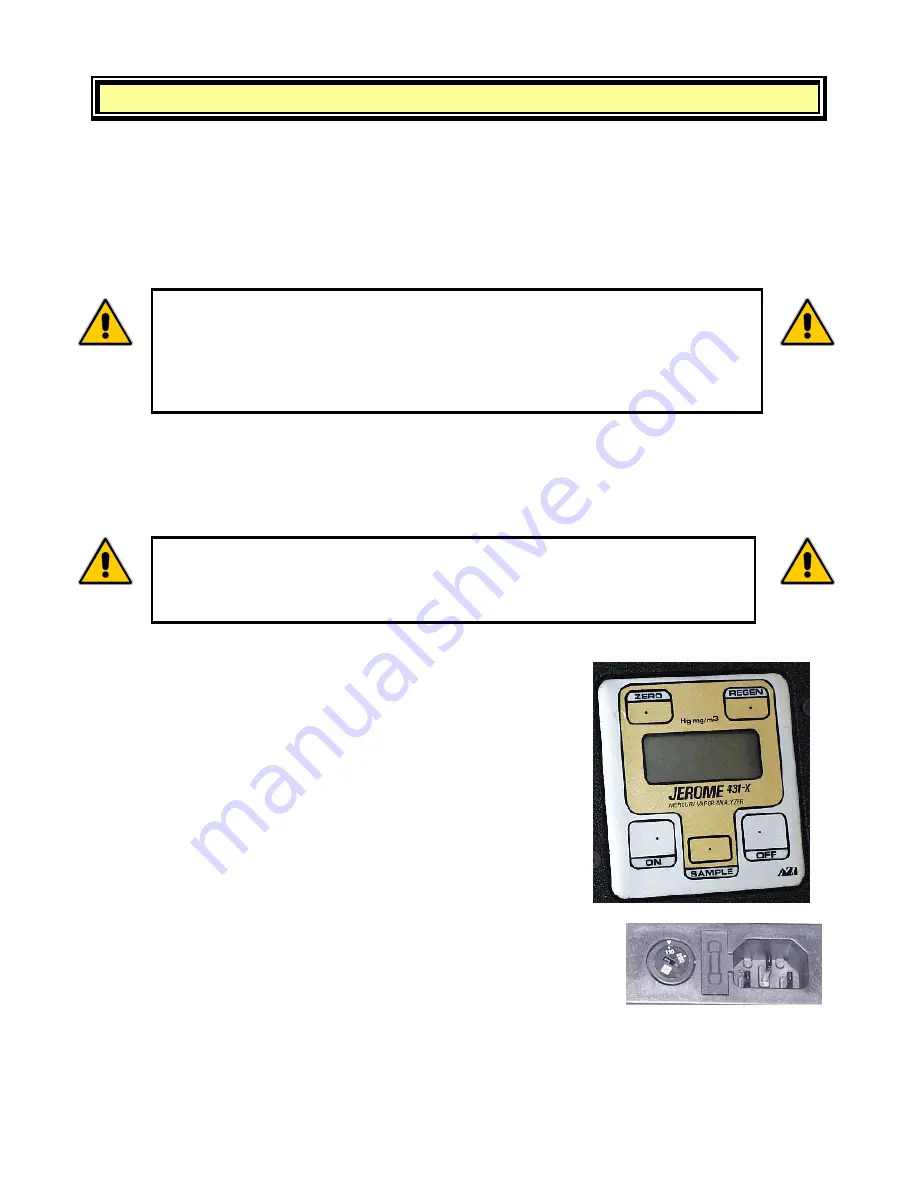 Arizona Instrument JEROME 431-X Operation Manual Download Page 5