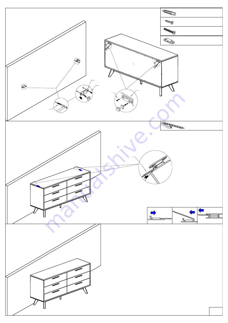 armen LIVING ASTORIA QUEEN BEDFRAME Product Assembly Instructions Download Page 5