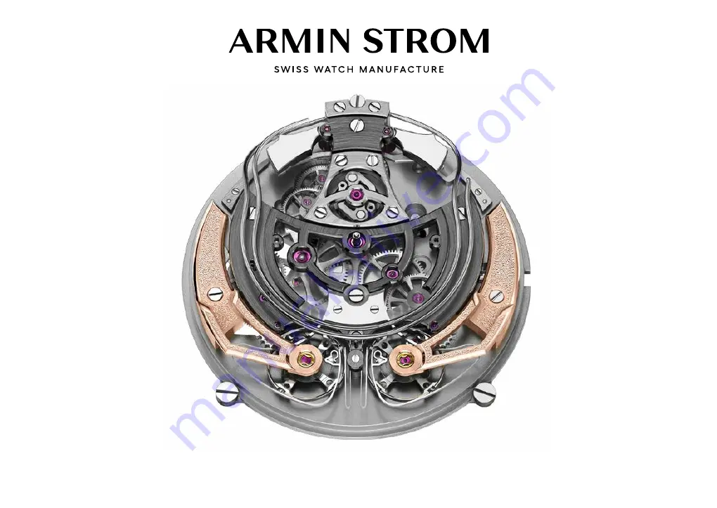 Armin Strom ARR18 Owner'S Manual Download Page 1