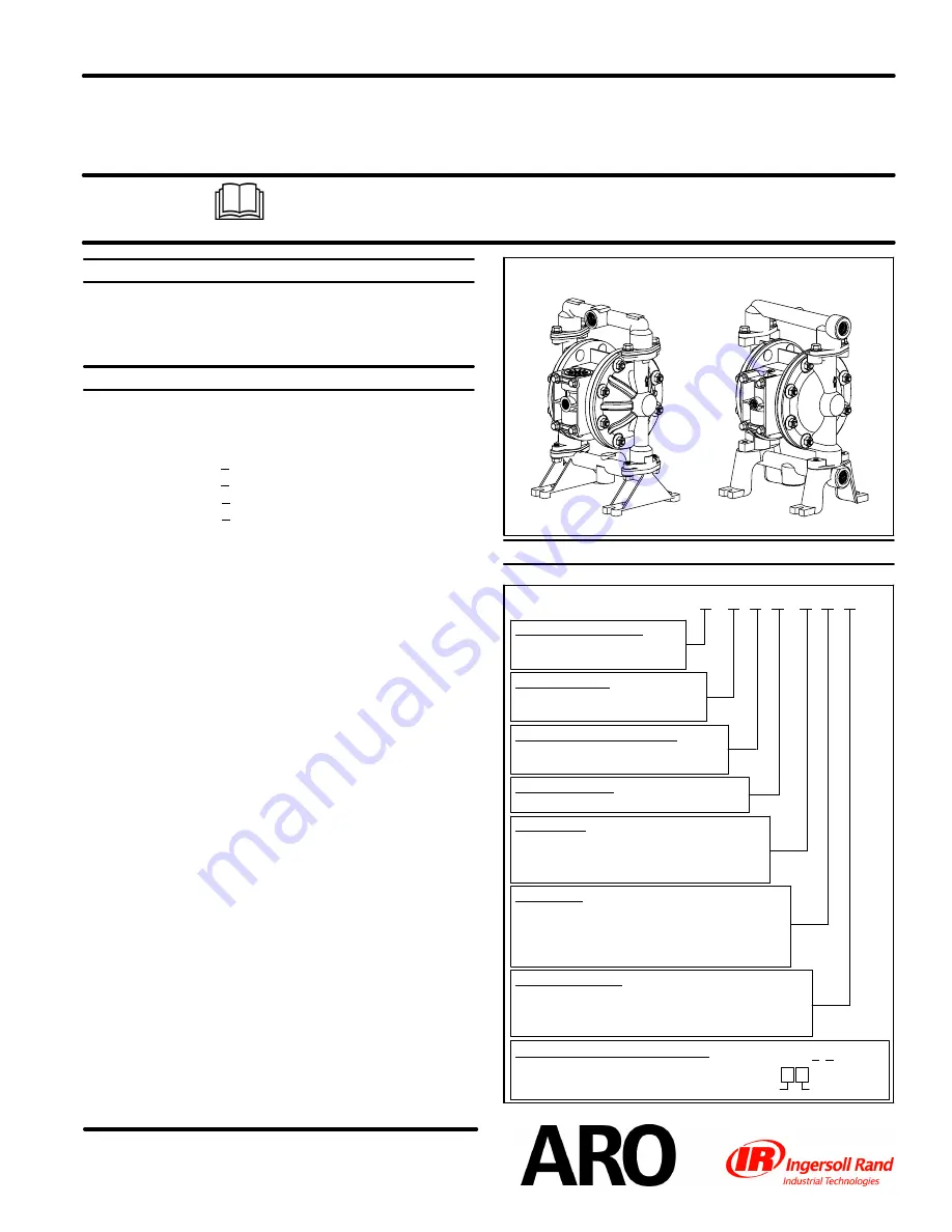 ARO PD05X-X-X-B Operator'S Manual Download Page 1