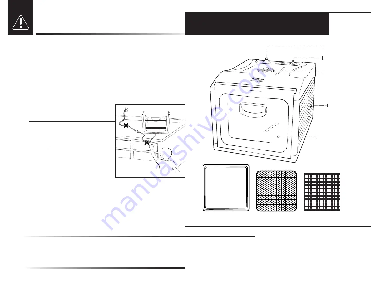 Aroma Professional AFD-815B Instruction Manual Download Page 3