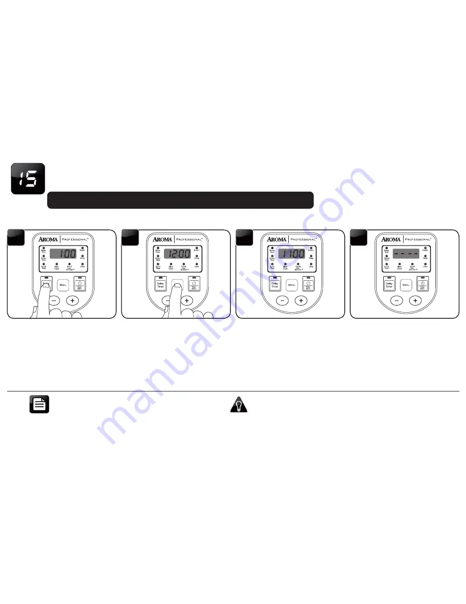 Aroma Professional ARC-1208SB Instruction Manual Download Page 11