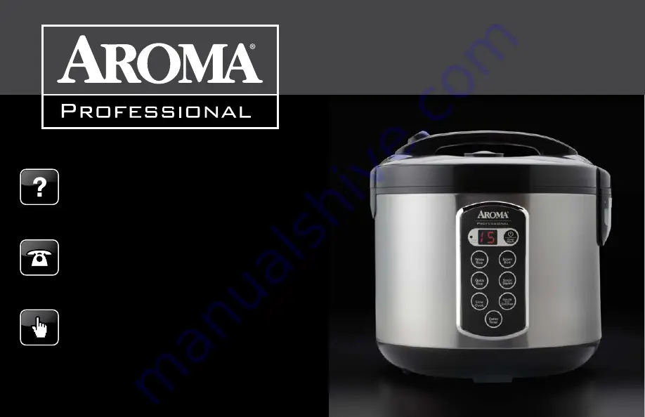 Aroma Professional ARC-2010ASB Instruction Manual Download Page 1