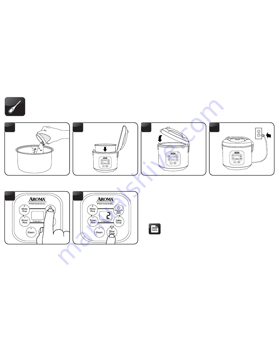 Aroma Professional ARC-934SBD Instruction Manual Download Page 13