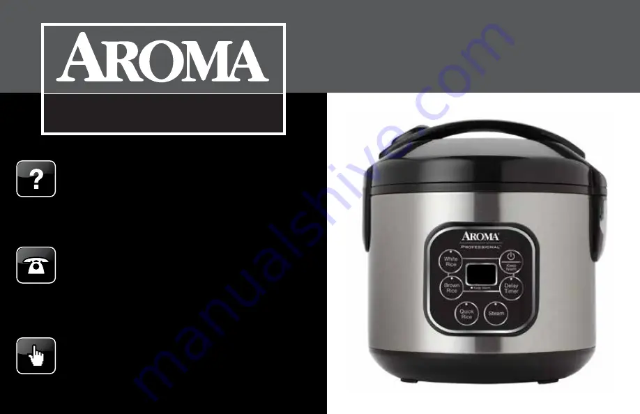 Aroma Professional ARC-964SBD Instruction Manual Download Page 1