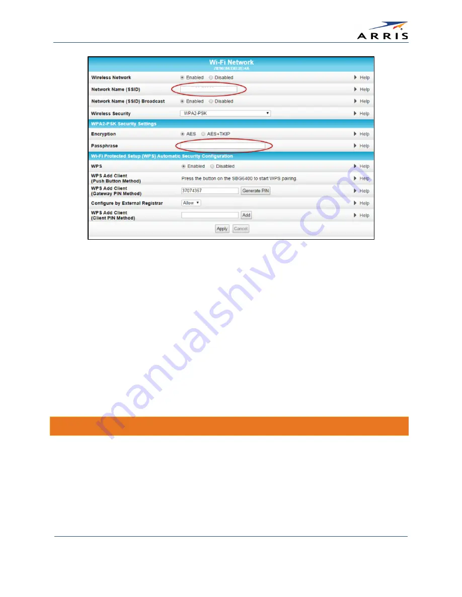 Arris SURFboard SBG6400 User Manual Download Page 44