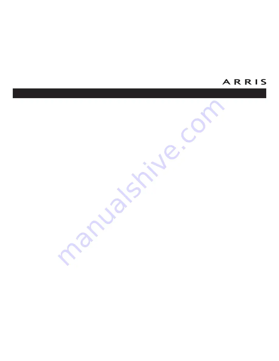 Arris Touchstone TG952 User Manual Download Page 8