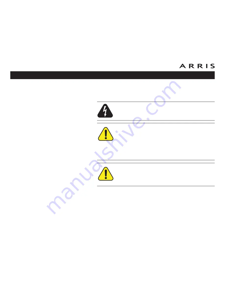 Arris Touchstone TM702 User Manual Download Page 3