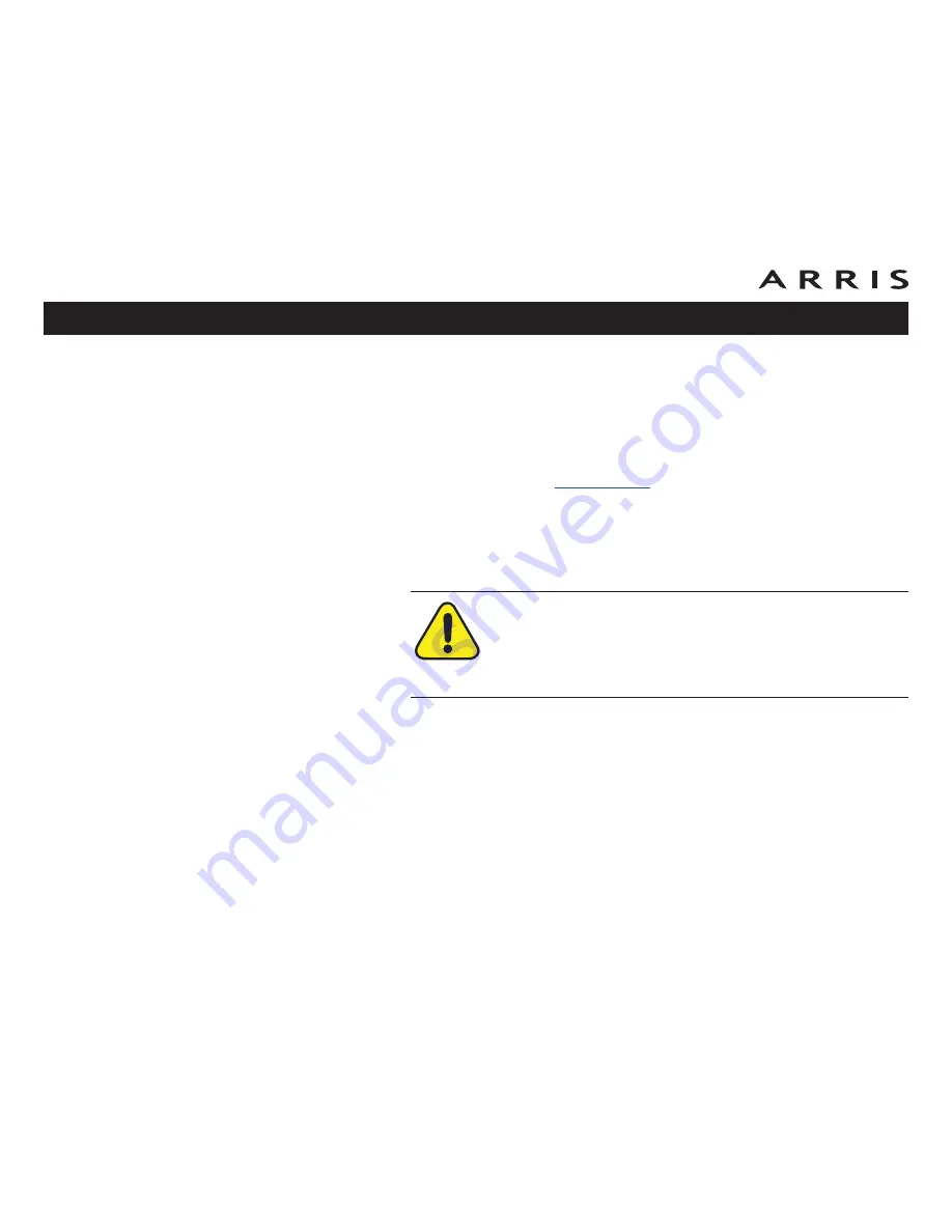 Arris Touchstone TM702 User Manual Download Page 18