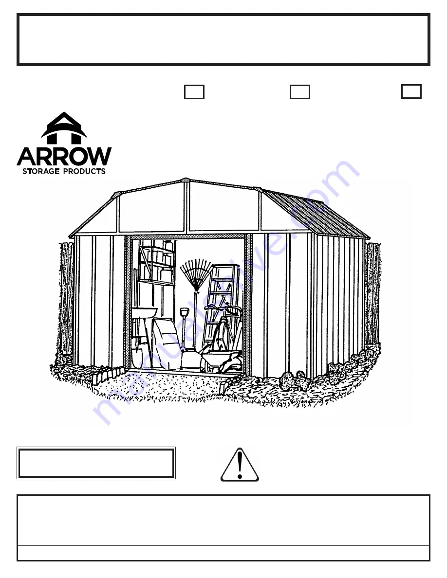 Arrow Storage Products DK1014 B1 Скачать руководство пользователя страница 1