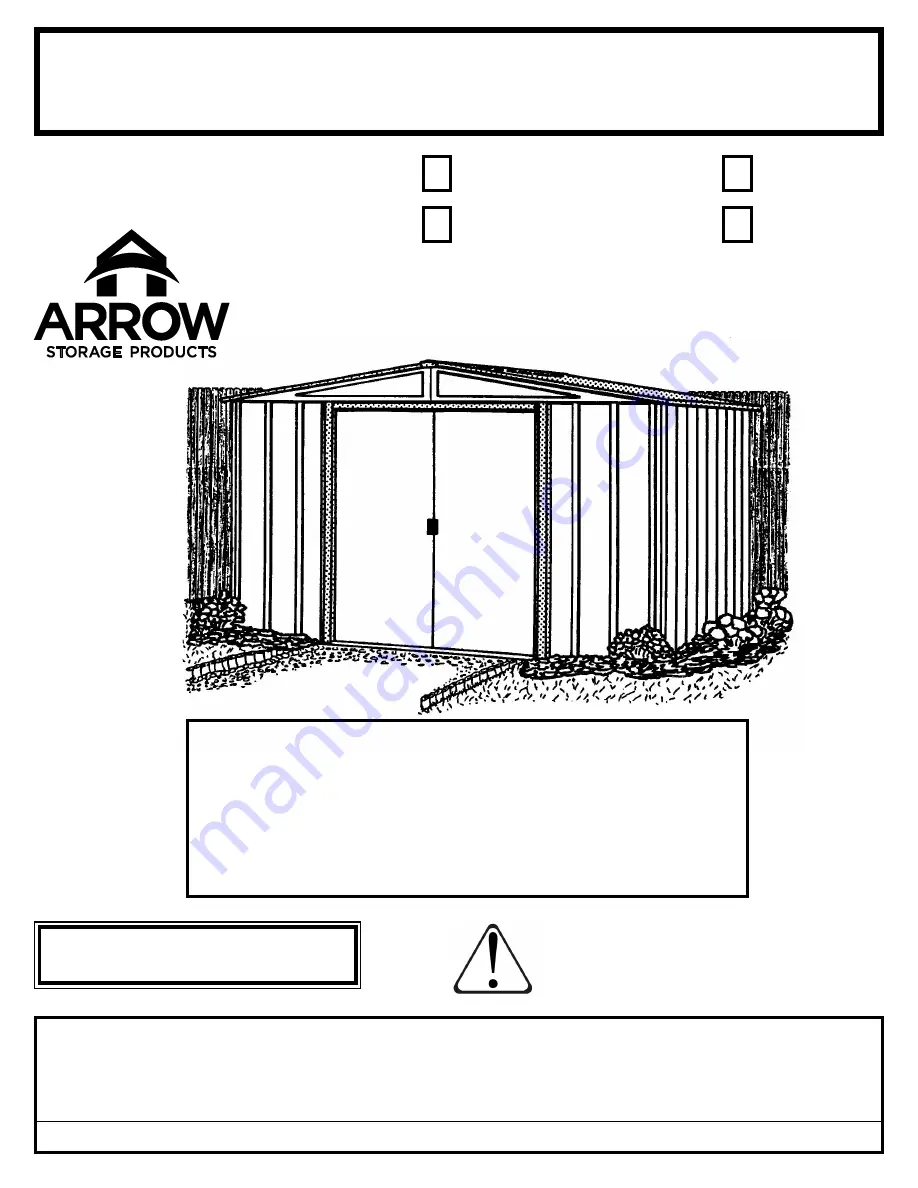 Arrow Storage Products EH65-A Owner'S Manual & Assembly Instructions Download Page 1