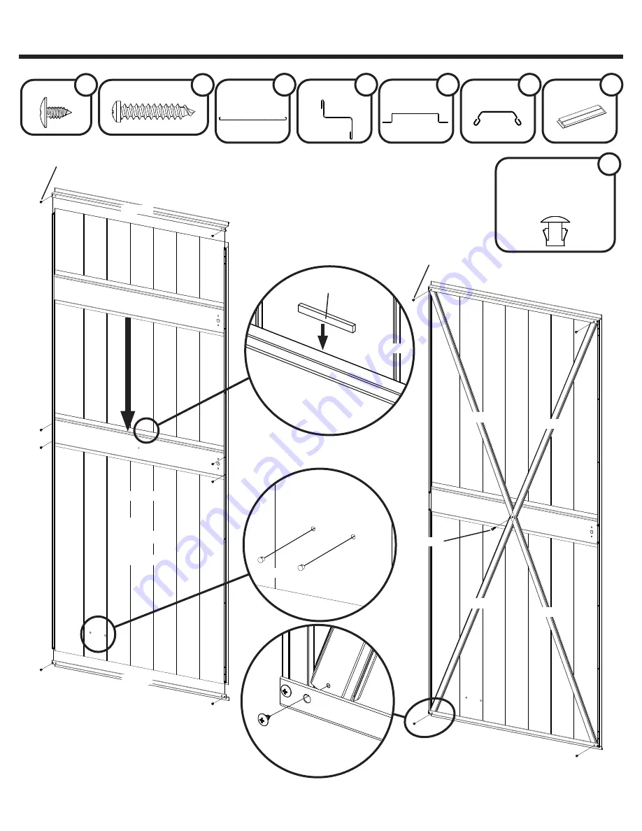 Arrow Storage Products Select SCG88BG Owner'S Manual & Assembly Manual Download Page 35