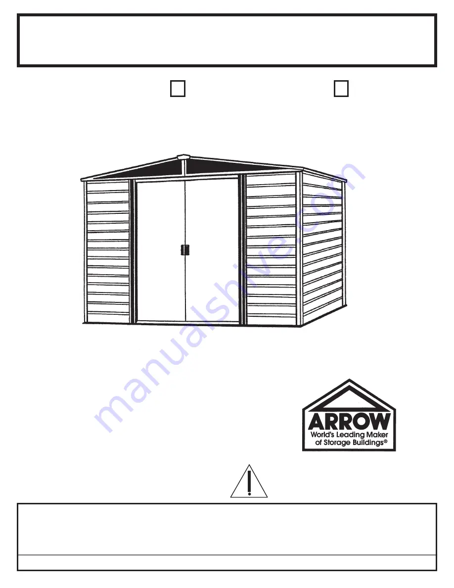 Arrow ED86 Owner'S Manual & Assembly Instructions Download Page 1