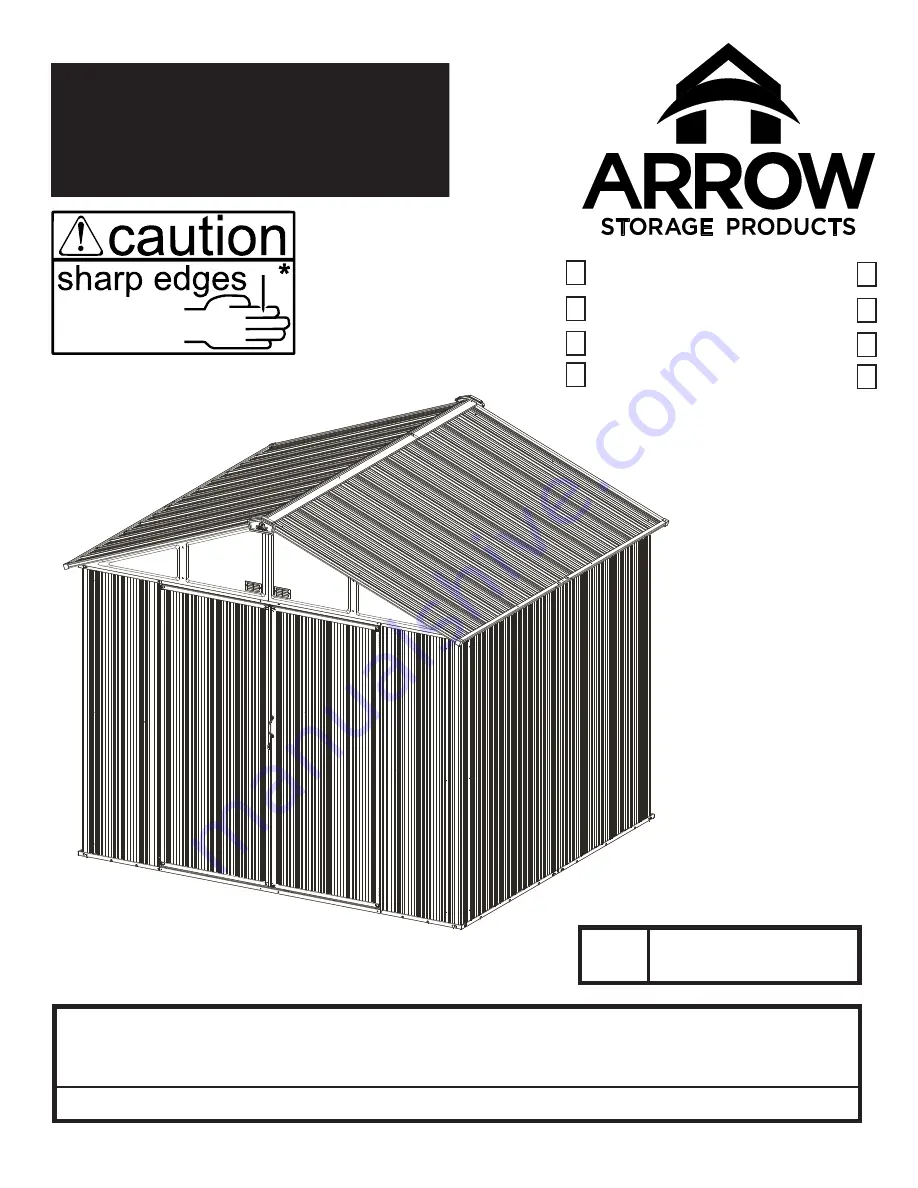 Arrow EZ8772HVCC Owner'S Manual And Assembly Manual Download Page 1