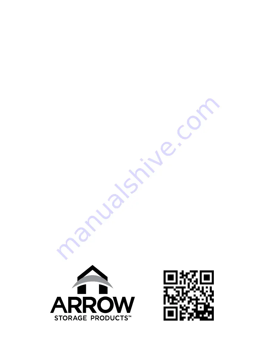 Arrow EZEE SHED EZ10872HVCC Owner'S Manual & Assembly Manual Download Page 2