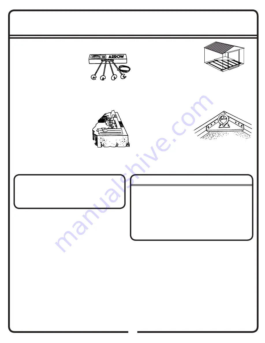 Arrow EZEE SHED EZ10872HVCC Owner'S Manual & Assembly Manual Download Page 52