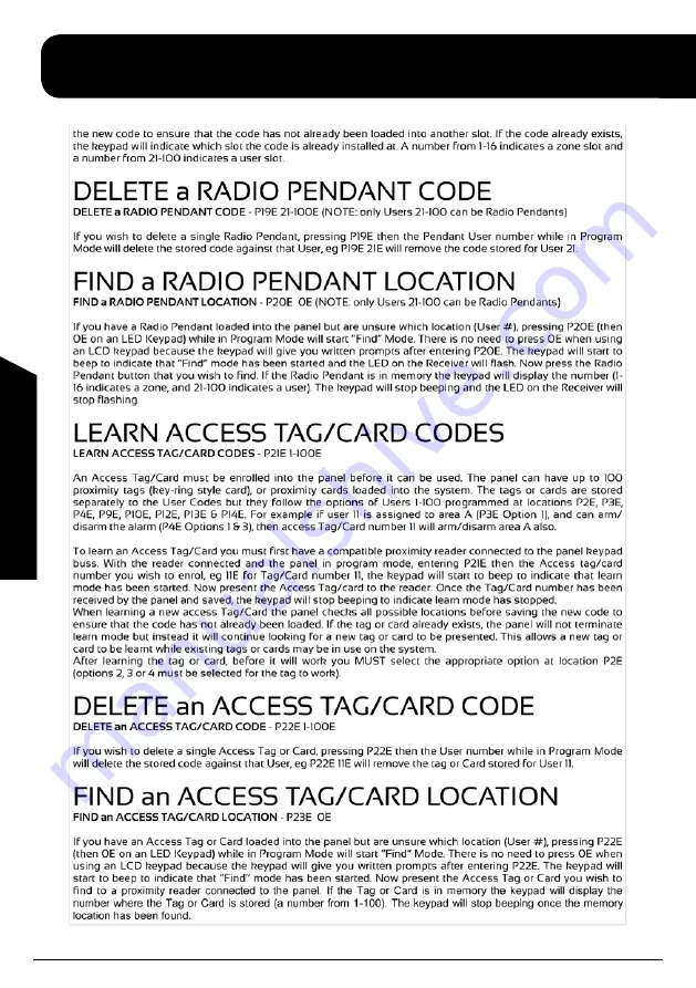 Arrowhead Alarm Products ESL-2 Installation & Programming Manual Download Page 54