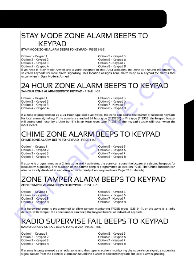 Arrowhead Alarm Products ESL-2 Installation & Programming Manual Download Page 87