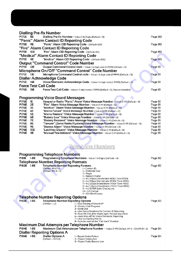 Arrowhead Alarm Products ESL-2 Installation & Programming Manual Download Page 124