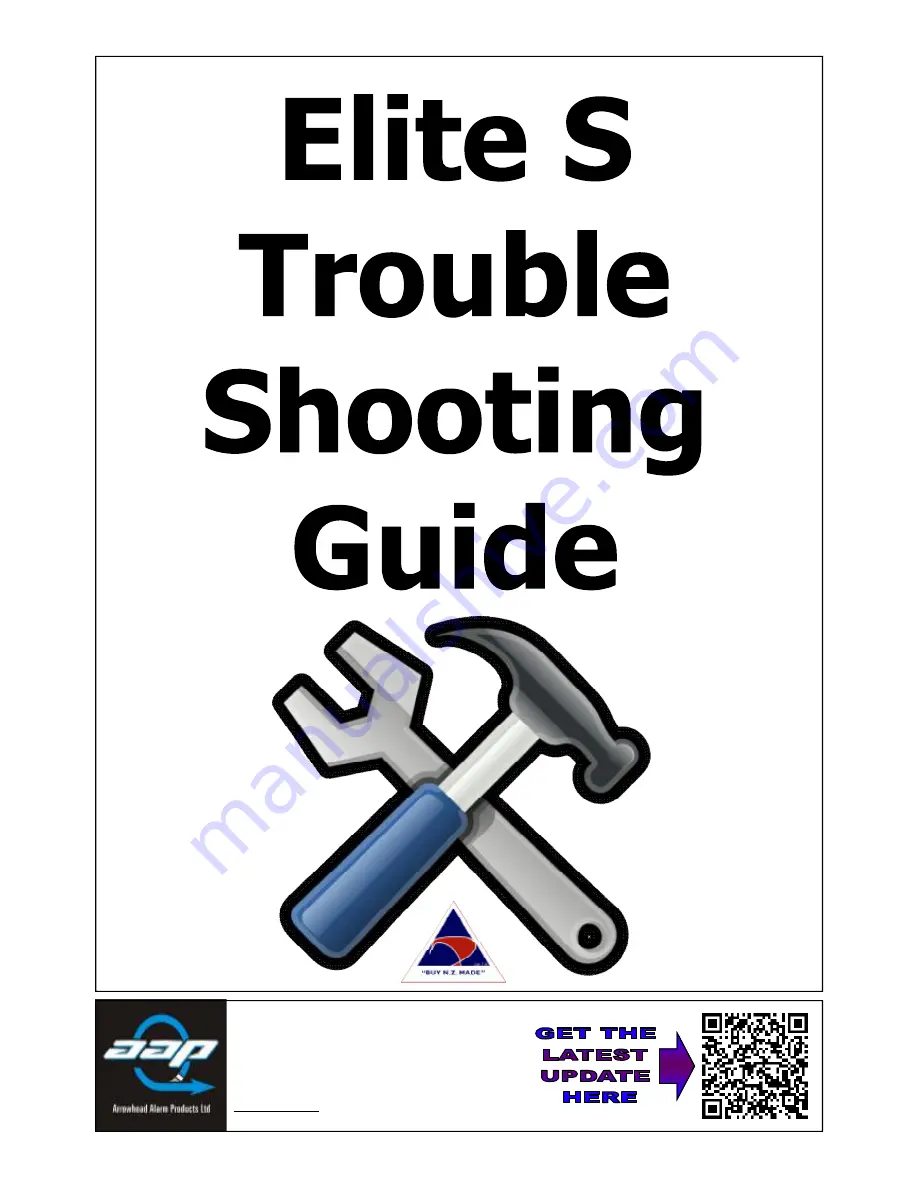 Arrowhead Elite S Troubleshooting Manual Download Page 1