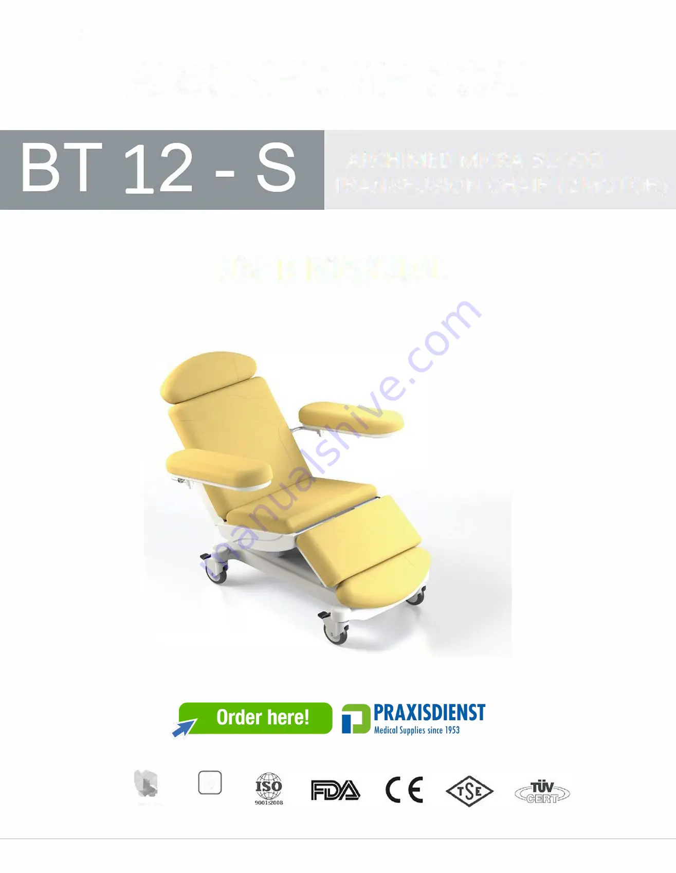 Arsimed Medical BT 12 - S User Manual Download Page 1