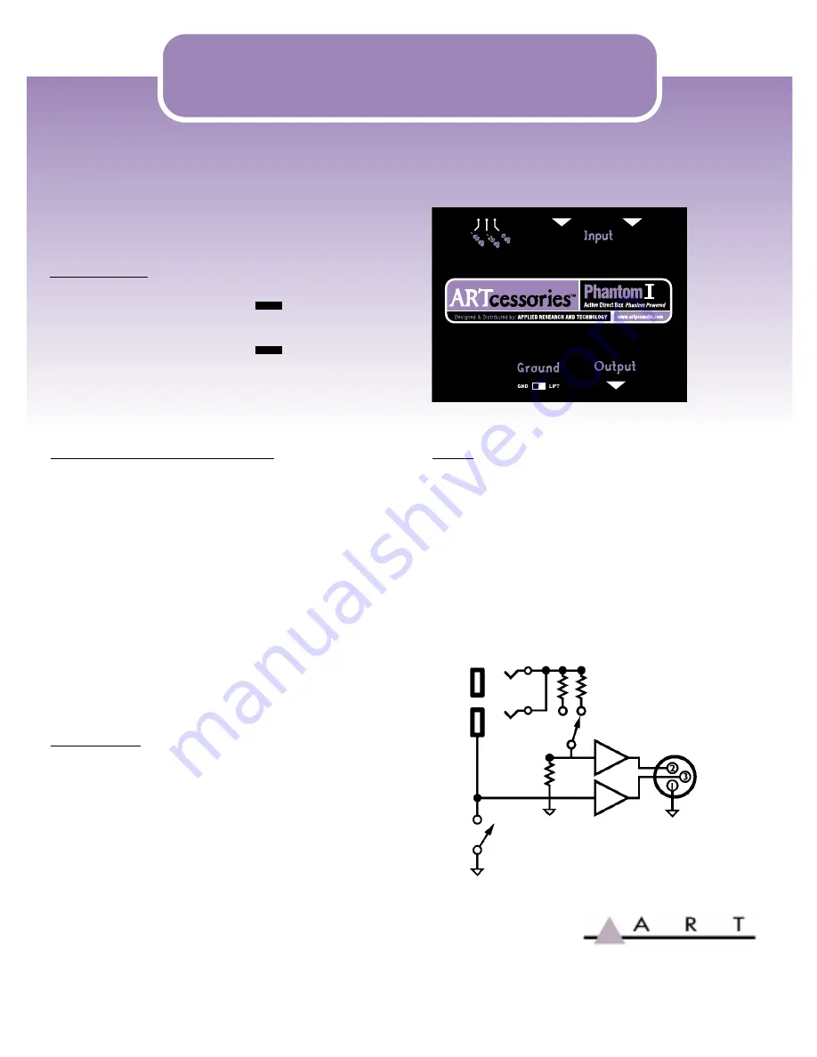 Art Phantom I Specifications Download Page 1