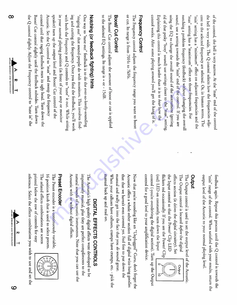 Art THE ACOUSTIC Manual Download Page 6