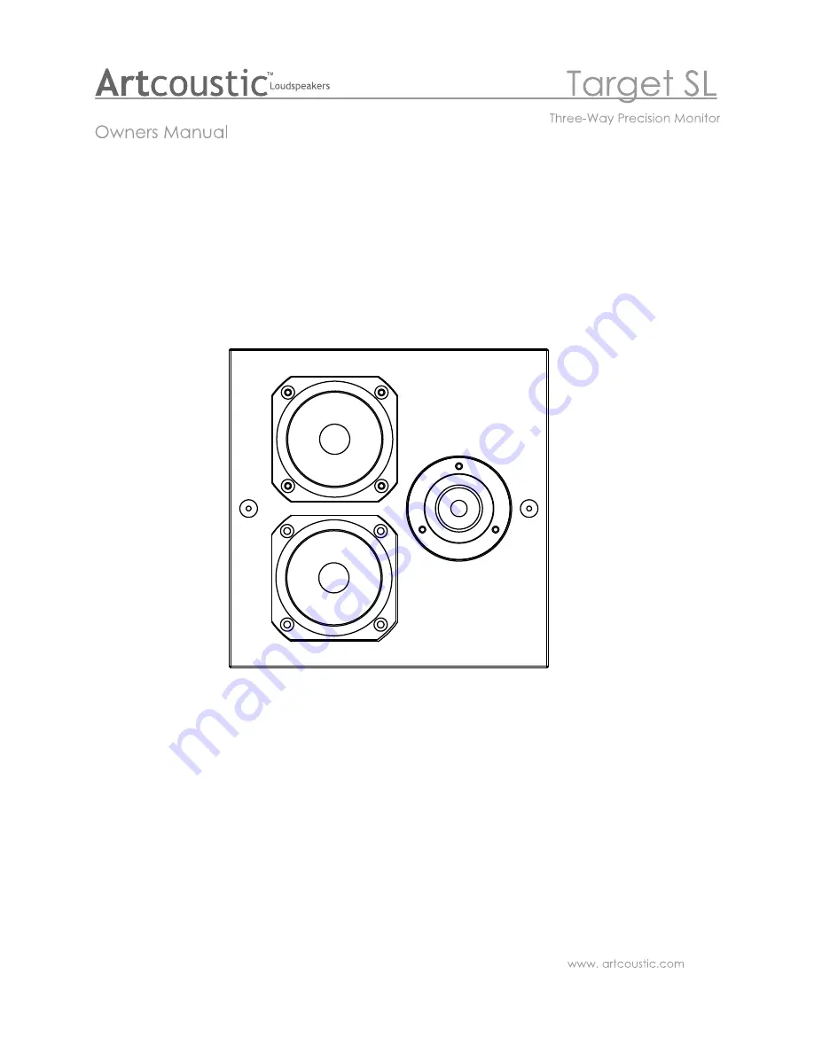 Artcoustic Target SL Скачать руководство пользователя страница 1