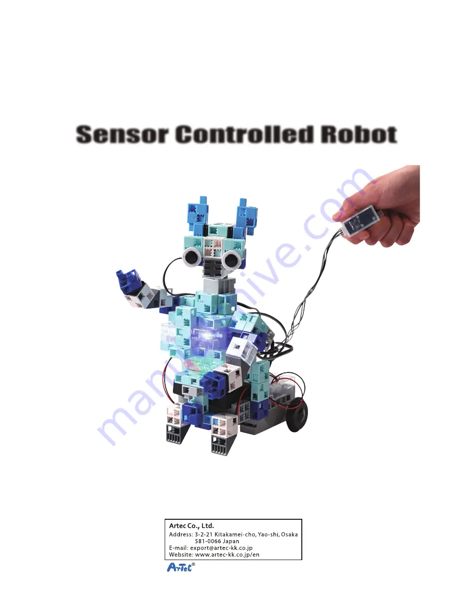 Artec Sensor Controlled Robot Assembly Instructions Manual Download Page 1