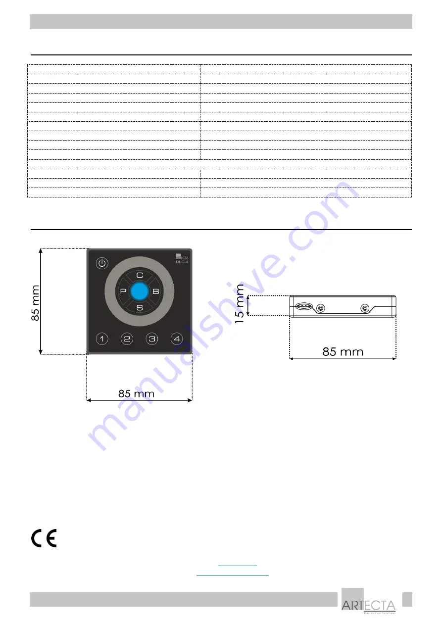 Artecta Domotion DLC-4 RGB Manual Download Page 15