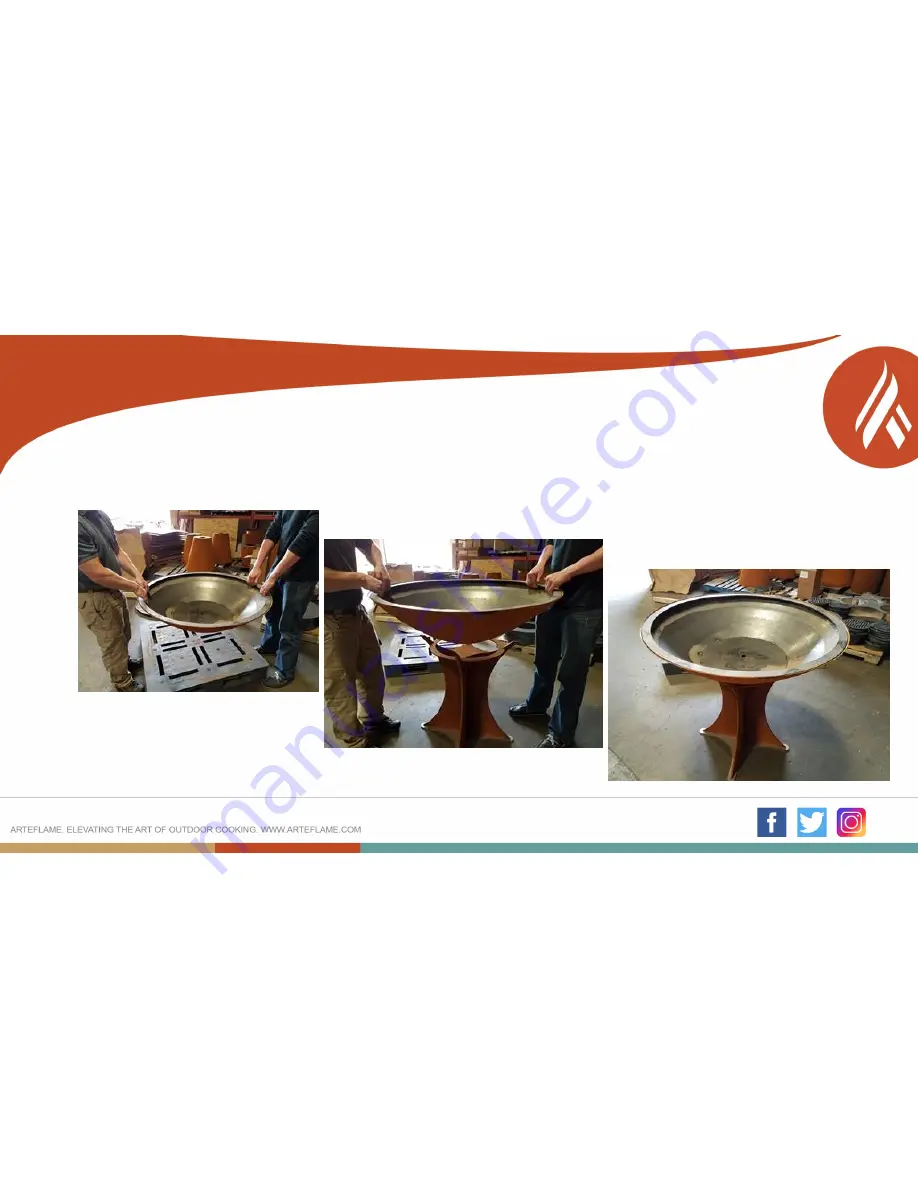 Arteflame Bowl & Cooktop Assembly Instructions Manual Download Page 13