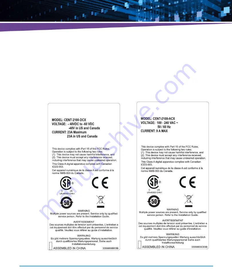 Artesyn Centellis 2100 Shelf Release 3.0 Installation And Use Manual Download Page 63