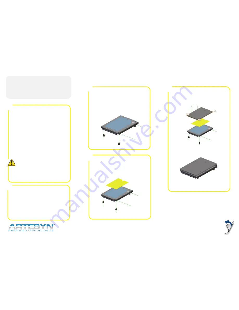 Artesyn HDD-500G-SATA Скачать руководство пользователя страница 1