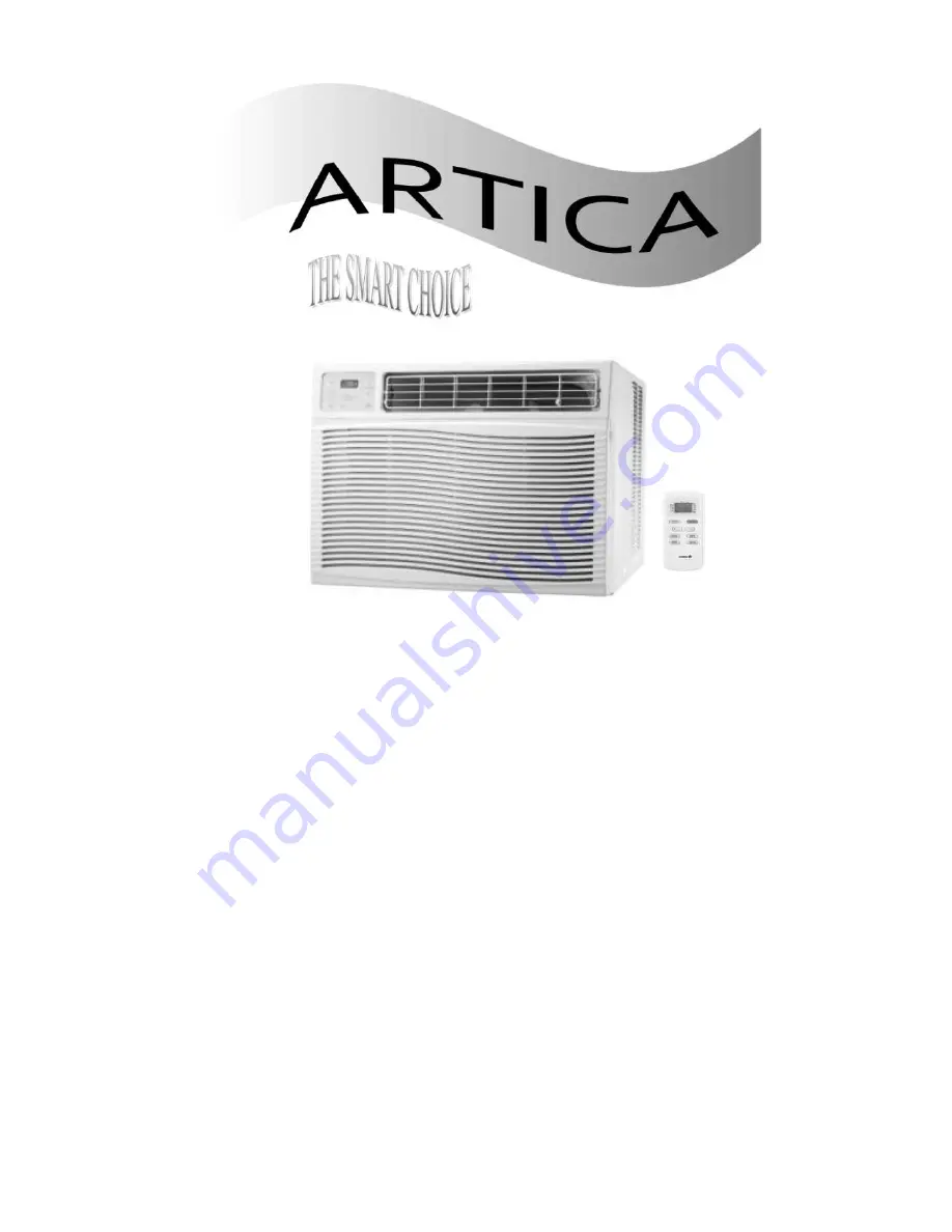 Artica AR12WI User Instruction Manual Download Page 1