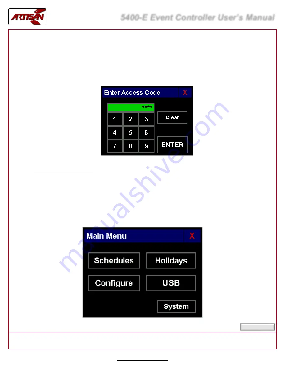 artisan 5400-E User Manual Download Page 4