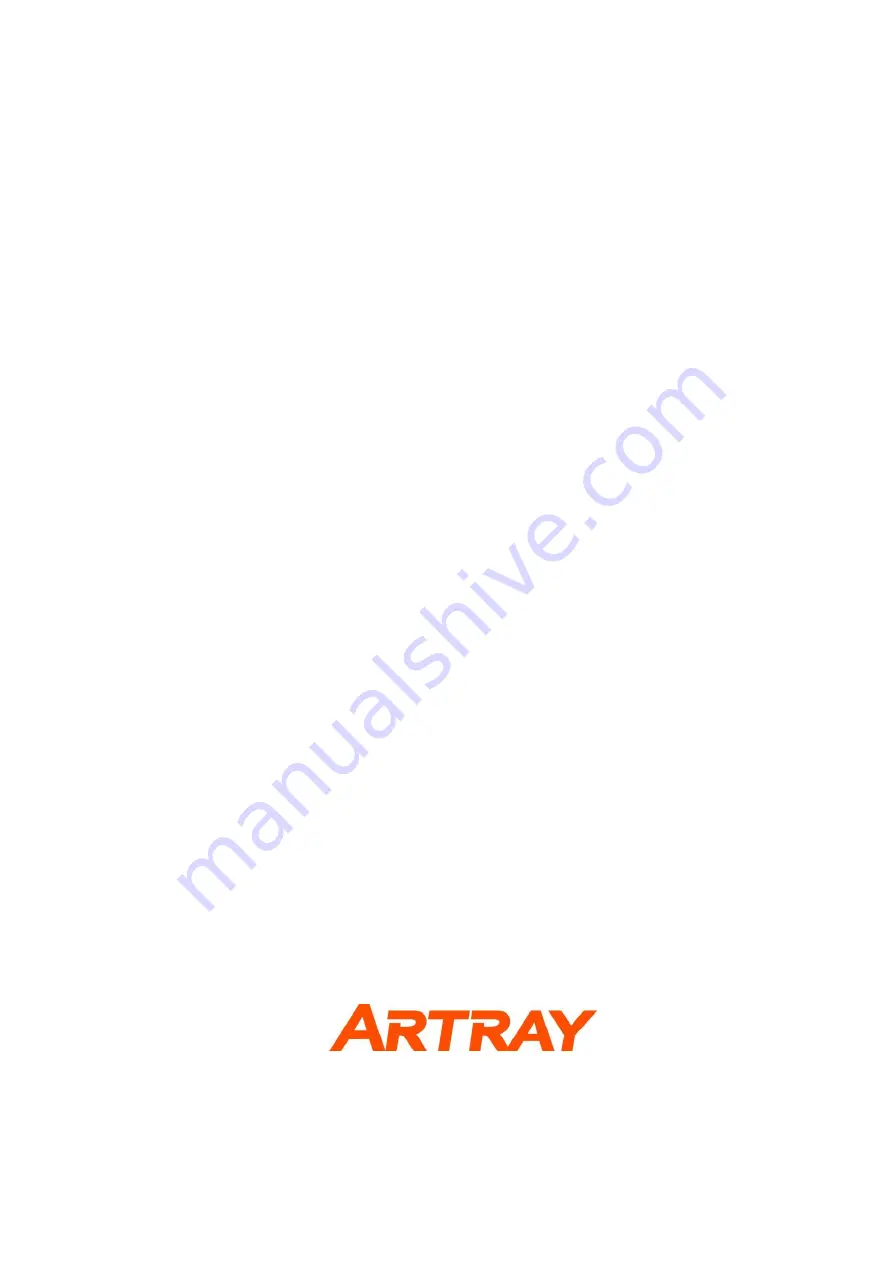 ARTRAY ARTCAM-036MI2-BW-WOM Instruction Booklet Download Page 1