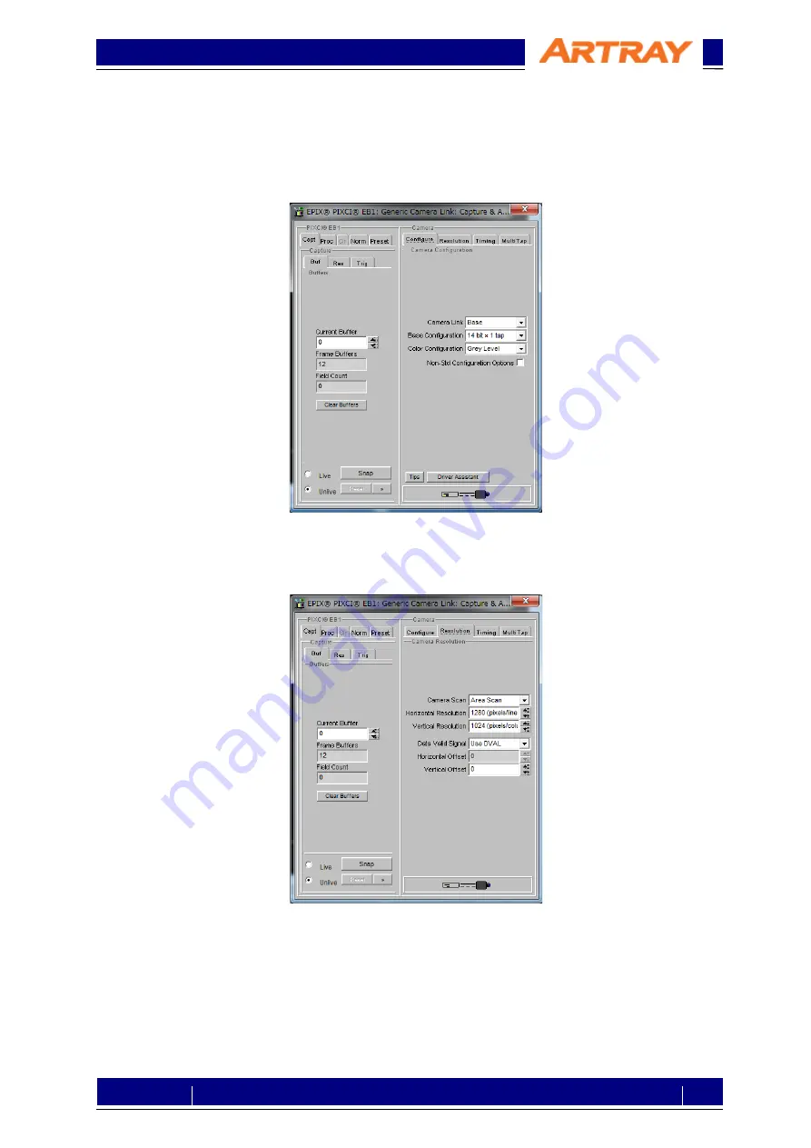 ARTRAY ARTCAM-130SWIR-CL Setting Manual Download Page 23