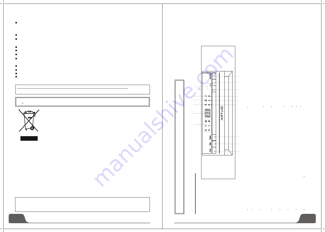 Artusi ADW4500X Скачать руководство пользователя страница 4