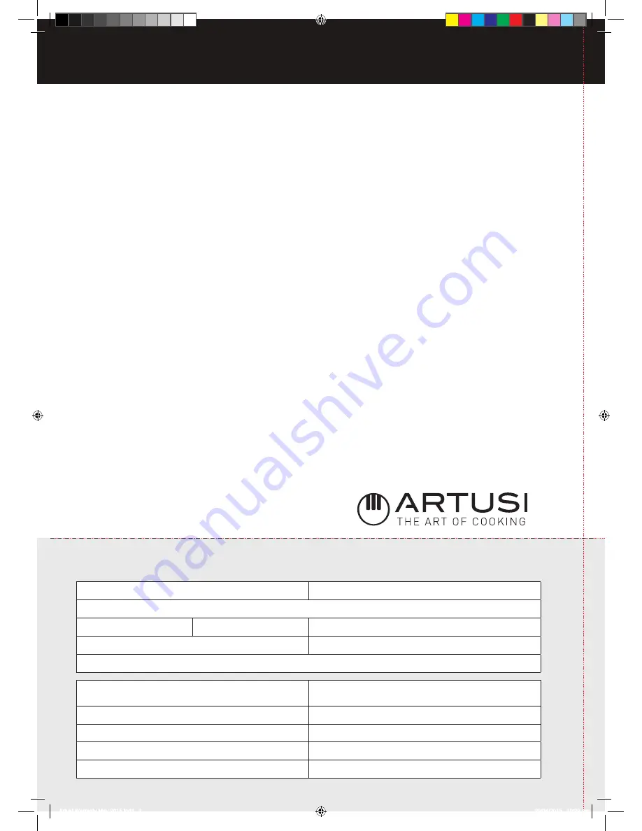 Artusi ADWFI458 Instruction Manual Download Page 27