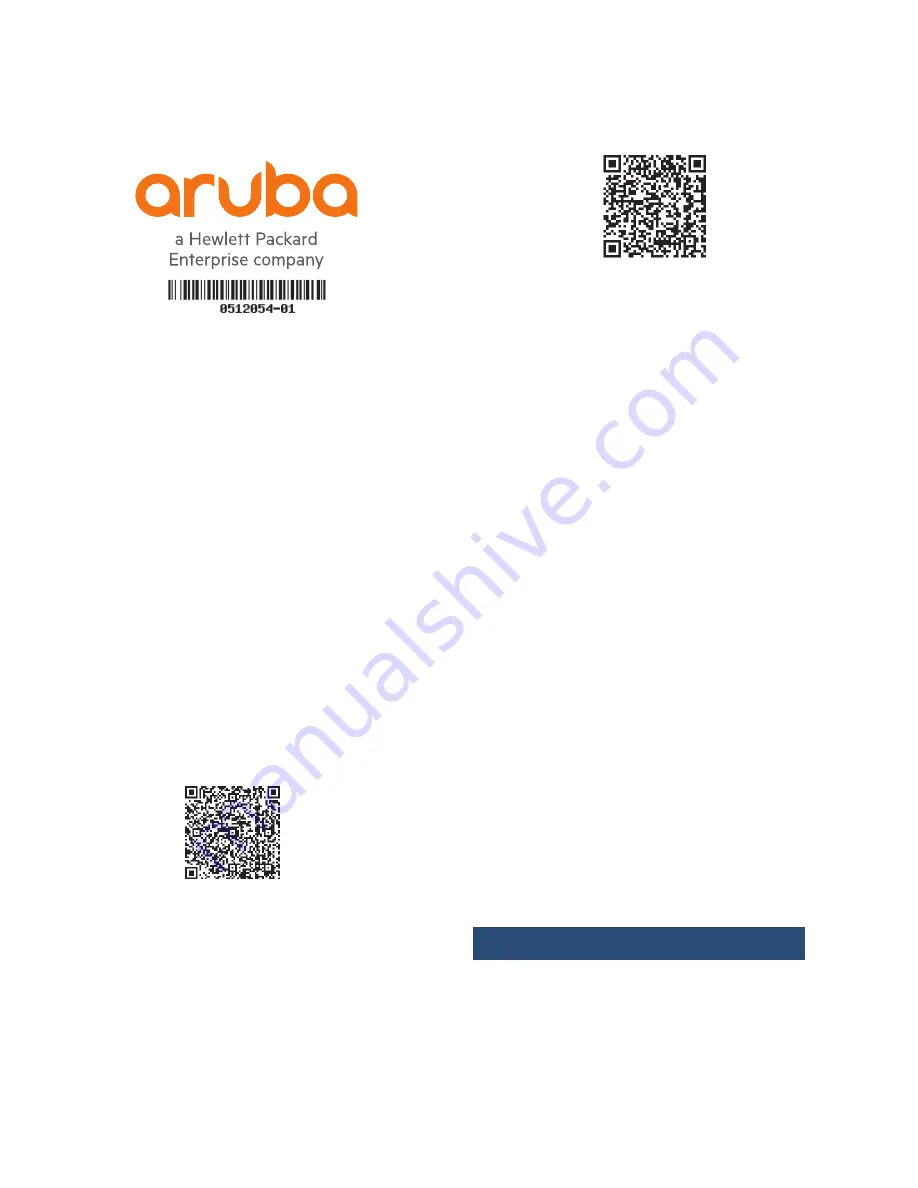 Aruba AP-277 Startup Manual Download Page 1